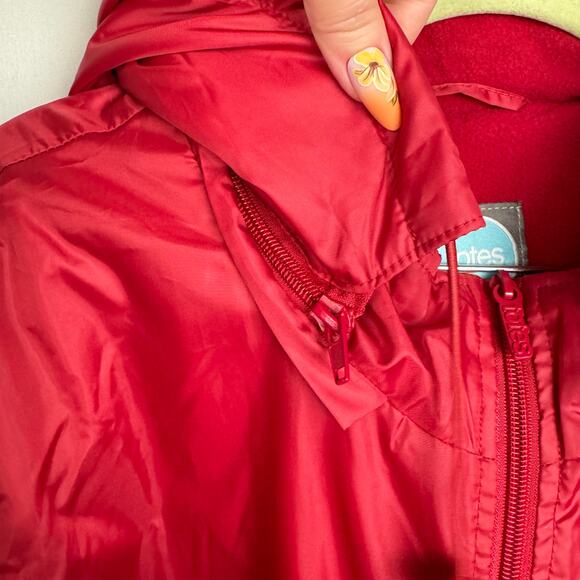 totes Pink Fleece Lined Removable Hood Zip Lightweight Windbreaker Jacket 3XL - Picture 5 of 15